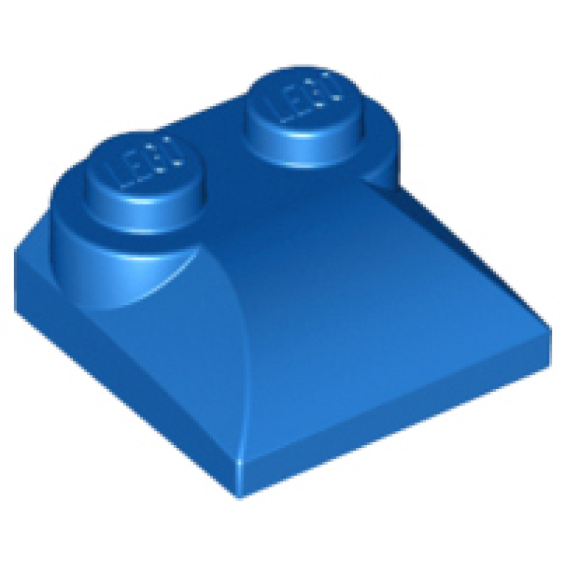 Dakpan, Gebogen 2x2x2/3 met 2 noppen Blue